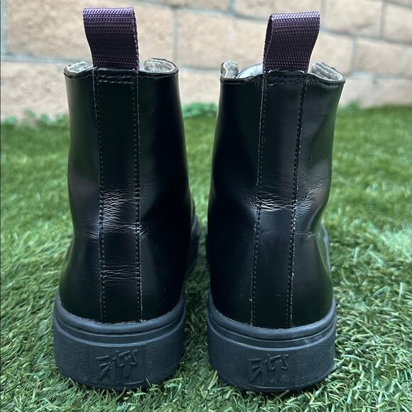 Eytys Kibo Black Leather Boots Combat Platform Clean Line High Top Booties 9 - Picture 7 of 9